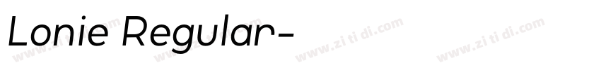 Lonie Regular字体转换